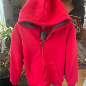 Warm Sweat Jacket with hood